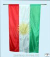 Zástava Kurdistanu - orientácia zvislo