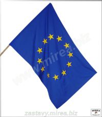 Európska zástava 90x60 bavlnená - (EUZ-0906ba)